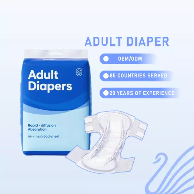 Incontinence Adult Diaper Wholesale Custom Printed Adult Diapers Incontinence Product