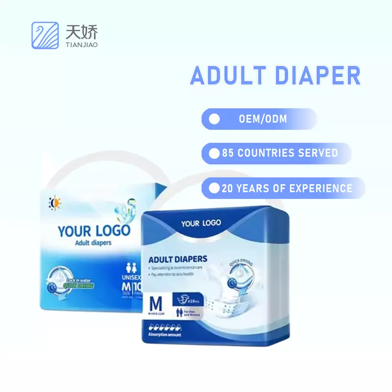 Tianjiao Disposable Adult Diaper Design Abdl Diapers Wholesale Incontinence Product
