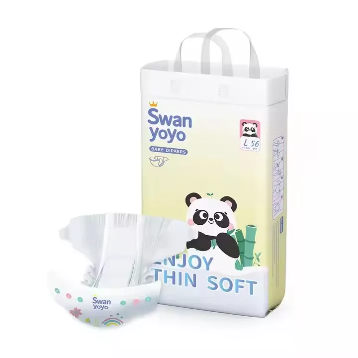 Breathable high absorbent bulk baby diapers