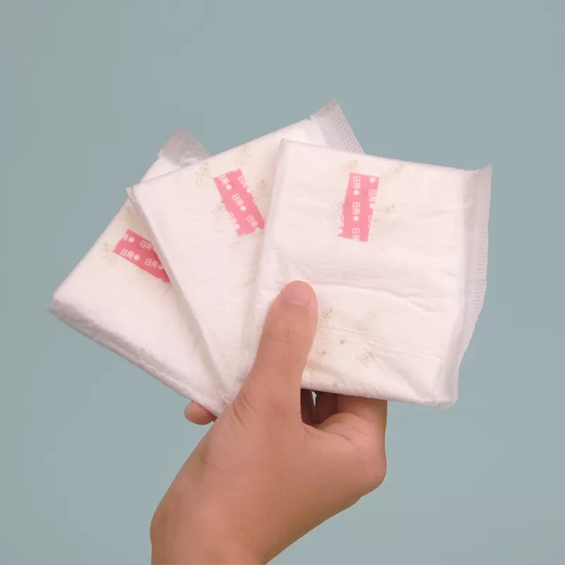 Hot sale Wholesale cotton sanitary napkin hot wind surface daily and night use sanitary napkin
