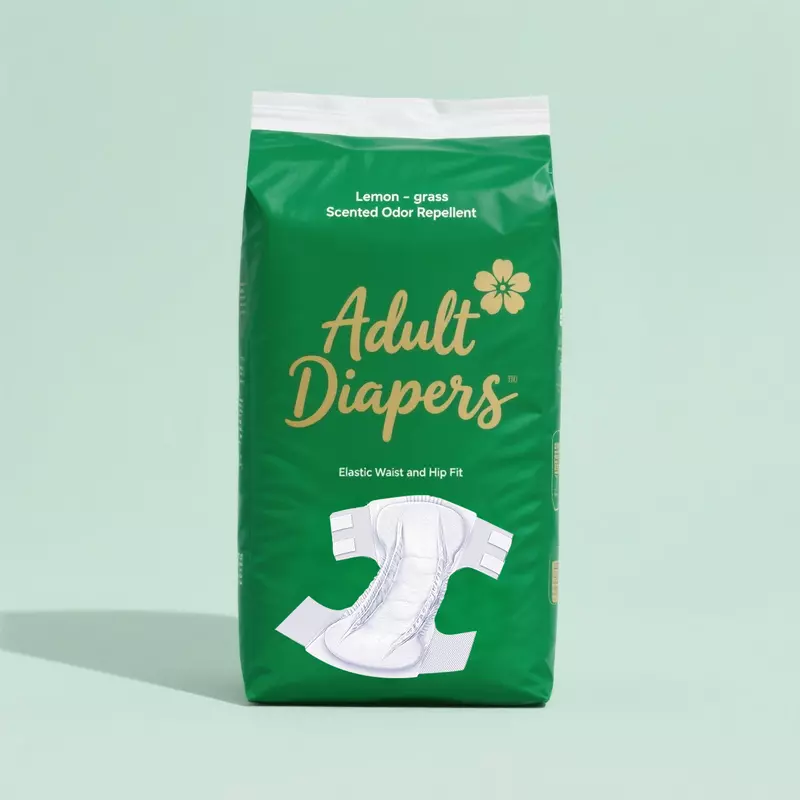 Disposable Adult Diapers - Quick Dry Elastic Waist Skin-Friendly & Discreet